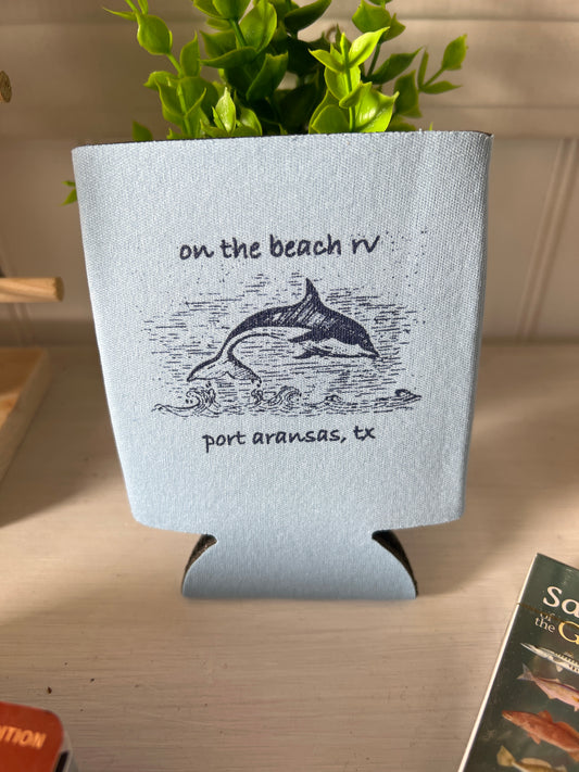 Hand Drawn Dolphin Coozie