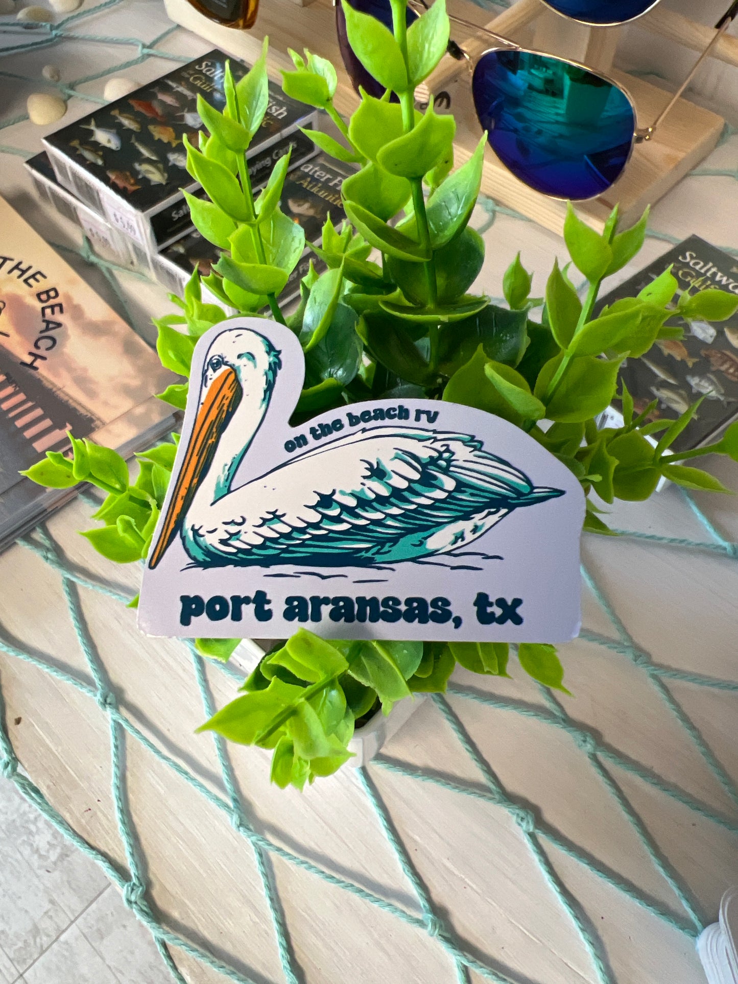 Pelican - On the Beach RV - Port Aransas, TX Sticker