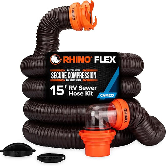 Camco 15’ Sewer Hose Kit