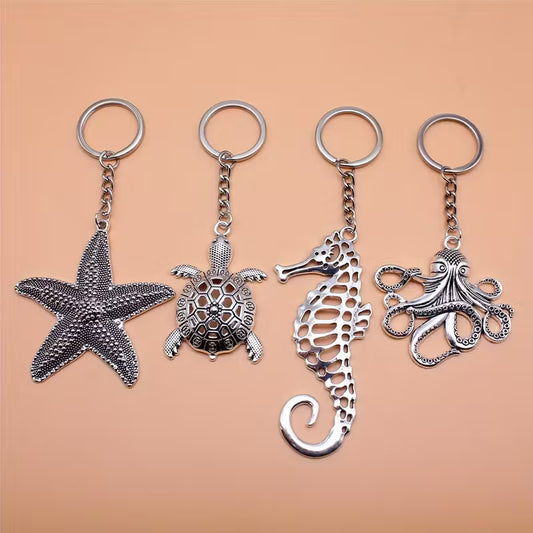 Starfish/Turtle/Seahorse/Octopus Keychains